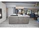 Open concept kitchen with a large island, stainless steel appliances, and plenty of storage space at 4111 E 13Th E St, Ellenton, FL 34222