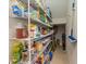 Walk-in pantry with wire shelving, ideal for organized storage at 4548 Chinkapin Dr, Sarasota, FL 34232