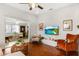 Inviting living room showcases hardwood floors and modern decor at 815 Hand Ave, Sarasota, FL 34232