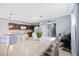 The dining area combines the kitchen, dining, and living space for seamless entertainment and Gathering gatherings at 1122 42Nd E Ter, Bradenton, FL 34208