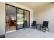 Covered lanai with a view of the interior living space, ideal for relaxing or entertaining at 12409 Osorio Ct # 102, Sarasota, FL 34238