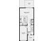 Floorplan of first level showing garage, kitchen and great room at 15157 Cuzcorro Ct, Nokomis, FL 34275
