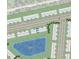 Community map showcasing proximity to a lake, perimeter fence, and Biscotti Street at 15161 Cuzcorro Ct, Nokomis, FL 34275