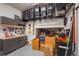 Organized garage with storage cabinets, shelving, and tools at 16434 Slate Pl, Bradenton, FL 34211