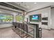 Stylish community kitchen area with modern appliances and bar seating at 16434 Slate Pl, Bradenton, FL 34211