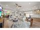 Spacious living room with a comfortable sectional sofa and open floor plan at 16434 Slate Pl, Bradenton, FL 34211