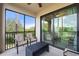 Relax on your private patio with golf course views and comfortable seating at 17510 Gawthrop Dr # 208, Bradenton, FL 34211