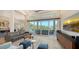 Comfortable living room with large windows, offering a view of the outdoor scenery at 244 Cedar Park Cir, Sarasota, FL 34242
