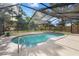 Screened-in pool with a patio area perfect for outdoor relaxation at 2720 Pinewood Ct, Clearwater, FL 33761