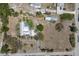 A birds-eye view of this secluded property showcases its spacious lot and well-maintained home with a private pool at 2723 59Th St, Sarasota, FL 34243