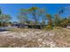 The backyard showcases a screened pool, lush greenery, and an inviting outdoor space for relaxation and entertainment at 2723 59Th St, Sarasota, FL 34243