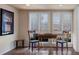 Cozy breakfast nook with shuttered windows and custom chairs at 2723 59Th St, Sarasota, FL 34243