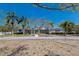 Charming single-story home with well-manicured landscaping and a bright blue front door at 2723 59Th St, Sarasota, FL 34243