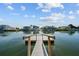 Private dock providing direct access to the serene waterway, ideal for boating and fishing at 3416 Crape Myrtle Dr, Hernando Beach, FL 34607
