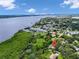 Stunning aerial view of the property near the river, showcasing natural beauty at 3608 Water St, Ellenton, FL 34222