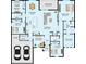 Detailed floor plan showcasing the layout of the home, including room dimensions at 4008 Antelope Ter, North Port, FL 34286