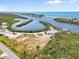 Aerial view of canals at 4717 Lemon Bay Dr, Venice, FL 34293