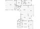 Detailed floor plan of the home with dimensions, showcasing the layout and room sizes at 5377 Palos Verdes Dr, Sarasota, FL 34231
