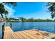Dock on the water offering access to beautiful blue waterways and clear skies at 5377 Palos Verdes Dr, Sarasota, FL 34231