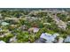 Lovely aerial view showing a home nicely landscaped, with a pool and surrounding trees at 6343 Hollywood Blvd, Sarasota, FL 34231