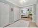 The bedroom view shows the adjacent room through a doorway at 6343 Hollywood Blvd, Sarasota, FL 34231