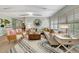 Bright living room featuring stylish decor, comfortable seating, and ample natural light at 6343 Hollywood Blvd, Sarasota, FL 34231