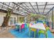Expansive covered patio with dining and lounge areas, offering seamless indoor-outdoor living and entertaining at 6343 Hollywood Blvd, Sarasota, FL 34231