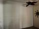 Interior view of window shade and ceiling fan at 7624 Boltons Ct, Bradenton, FL 34201
