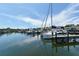 Picturesque marina scene with sailboats and yachts docked, offering a tranquil waterfront experience at 111 Tidy Island Blvd # 111, Bradenton, FL 34210