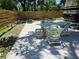 View of fenced in back yard with patio set at 15308 Fruitville Rd, Sarasota, FL 34240
