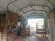 Interior view of a shed with a wooden fence entrance at 15308 Fruitville Rd, Sarasota, FL 34240