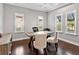 Home office space featuring plantation shutters and neutral paint at 16614 Berwick Ter, Lakewood Ranch, FL 34202
