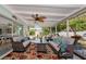 Relaxing screened porch with cozy seating, ideal for enjoying the outdoors at 1722 Hazelwood St, Sarasota, FL 34231