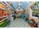 Organized shed interior with ample storage, a craft area, and decorative accents at 1722 Hazelwood St, Sarasota, FL 34231