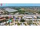 Aerial view showcasing a home with easy access to Siesta Key and nearby amenities at 2435 Terry Ln, Sarasota, FL 34231