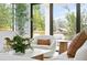 Bright living room with a sliding glass door, modern decor, and comfortable seating at 2554 Arlington St, Sarasota, FL 34239