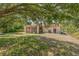 Spacious backyard with lush greenery, screened in porch, and trees, offering privacy at 3204 Pericles Ave, North Port, FL 34286