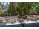 Outdoor picnic area with table and chairs and charcoal grill at 3701 5Th Ave # 1, Holmes Beach, FL 34217