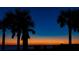 Palm tree silhouettes against a vibrant sunset sky and peaceful ocean view at 3701 5Th Ave # 1, Holmes Beach, FL 34217