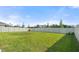 Large, well-maintained backyard with lush green grass and a privacy fence at 6314 Distant Haze Pl, Palmetto, FL 34221