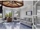 Bright office featuring ocean views, a wood-paneled ceiling, and a functional workspace at 641 Ranger Ln, Longboat Key, FL 34228
