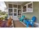 Cozy porch with colorful seating and welcoming decor at 1507 45Th Avenue E Dr, Ellenton, FL 34222