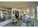 Bright sunroom with seating, table, and windows offering a peaceful view at 1507 45Th Avenue E Dr, Ellenton, FL 34222