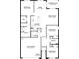 Detailed floor plan showcasing the layout of the bedrooms, kitchen, and living spaces at 18219 Wheathouse Pl, Lakewood Ranch, FL 34211