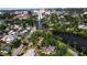 Beautiful aerial view showcasing the neighborhoods with river access and the city skyline in the background at 1830 Virginia Dr, Bradenton, FL 34205