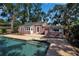 Charming backyard with a refreshing pool, deck area, and a cozy home at 1830 Virginia Dr, Bradenton, FL 34205