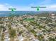 Aerial view showcases the neighborhood with easy access to both Siesta Key and downtown Sarasota from 1856 Wharf Rd at 1856 Wharf Rd, Sarasota, FL 34231
