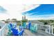 A roof deck featuring colorful Adirondack chairs and neighborhood views at 212 72Nd, Holmes Beach, FL 34217