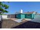 Backyard featuring a neat layout with gravel, mulch and pavers for a relaxing outdoor experience at 2402 16Th W St, Palmetto, FL 34221