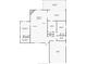 Detailed floor plan showcasing layout with living room, bedrooms, kitchen, and garage dimensions at 2402 16Th W St, Palmetto, FL 34221